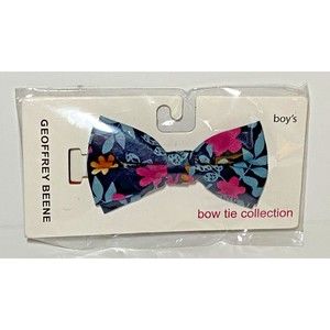 Geoffrey Beene Kids Boys‎ Tied Floral Bow Tie- New
